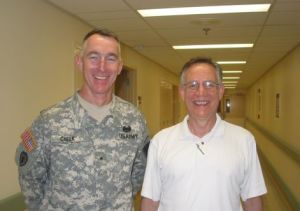 General Cheek and Dad (McGuire VAMC, 7/25/08)
